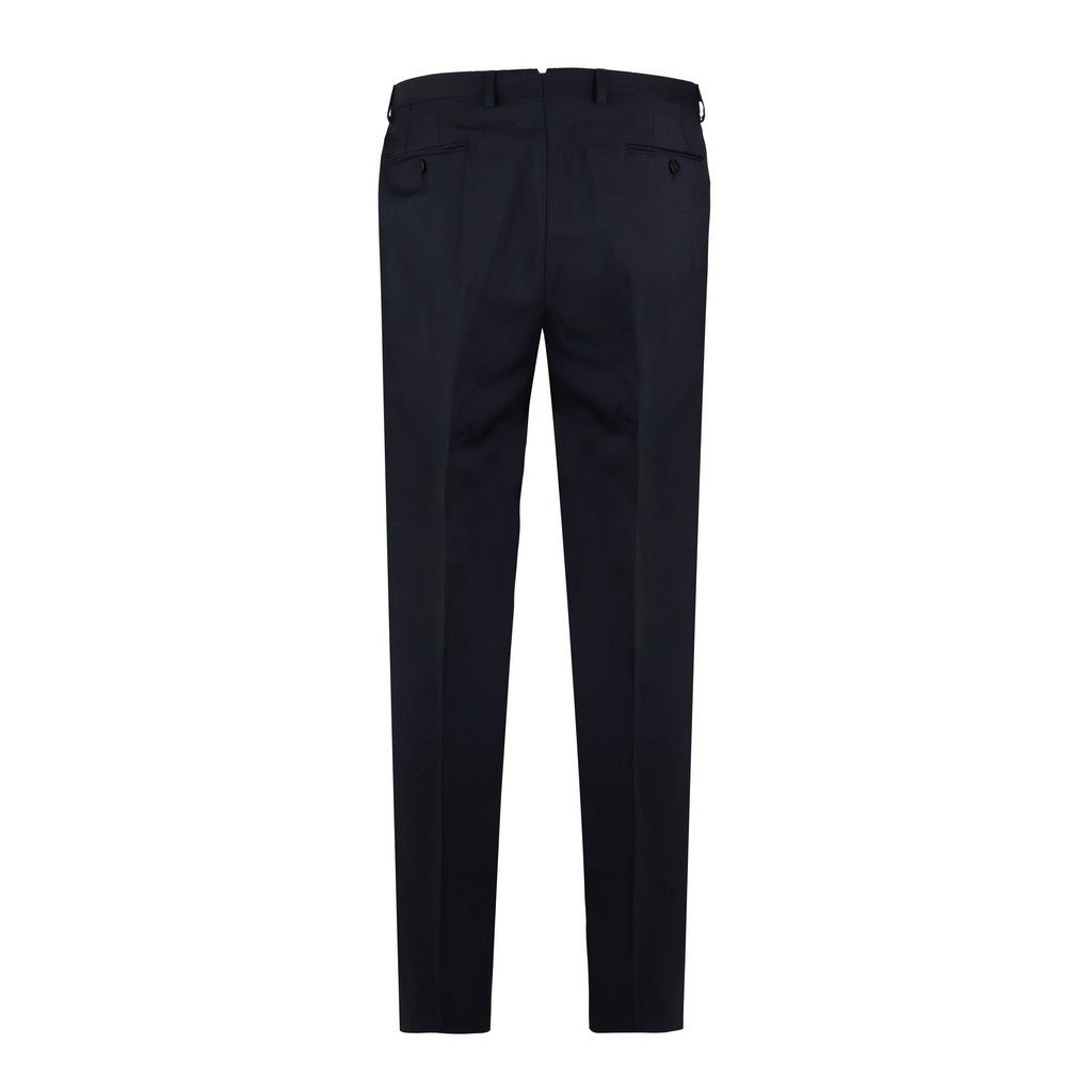 HENRY SARTORIAL X CARUSO Wool Trouser NAVY - Henry Bucks
