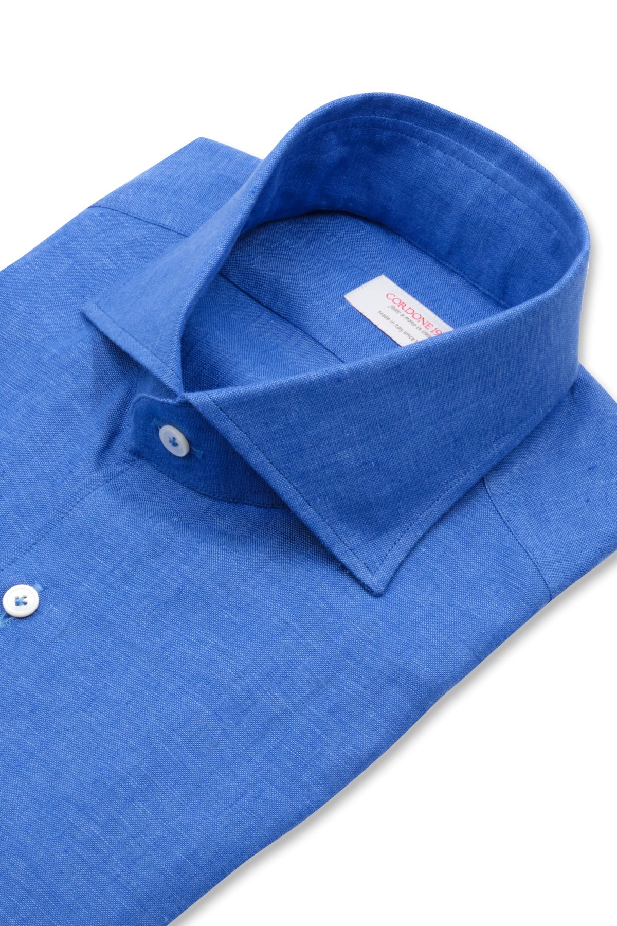 HENRY SARTORIAL X CORDONE Linen Casual Shirt BLUE - Henry Bucks
