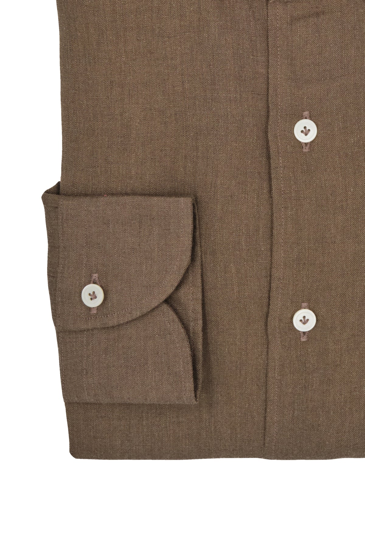HENRY SARTORIAL X CORDONE Linen Casual Shirt CHOCOLATE - Henry Bucks
