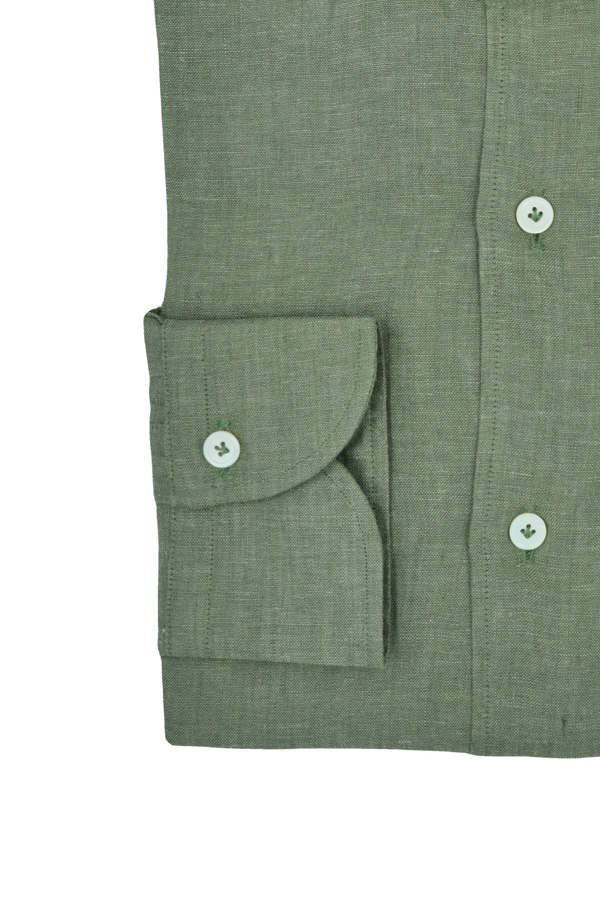 HENRY SARTORIAL X CORDONE Linen Casual Shirt OLIVE - Henry Bucks