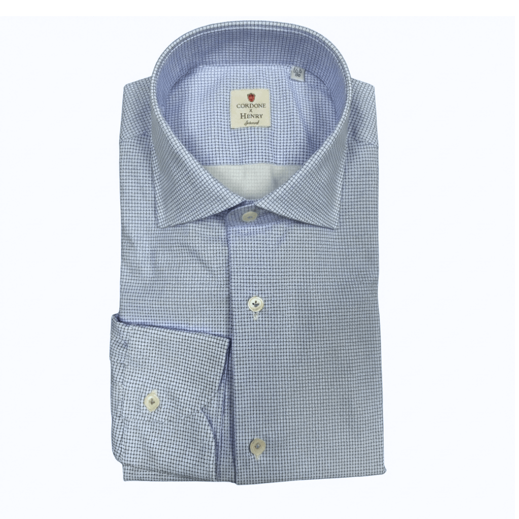 HENRY SARTORIAL X CORDONE Performance Business Shirt LIGHT BLUE - Henry Bucks