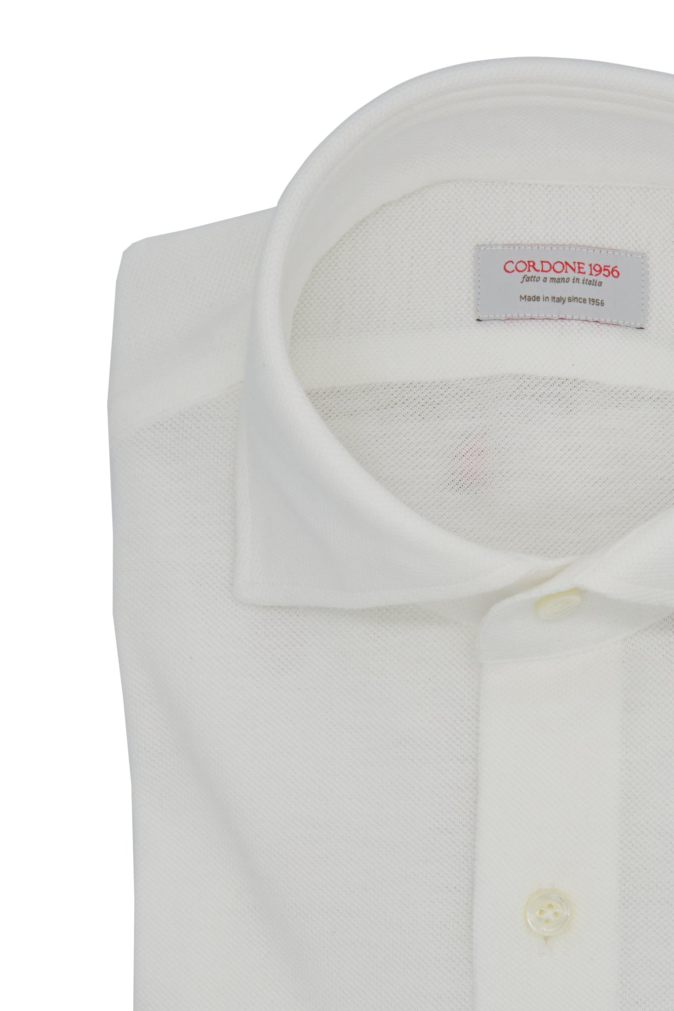 HENRY SARTORIAL X CORDONE Plain Cotton Shirt WHITE - Henry Bucks