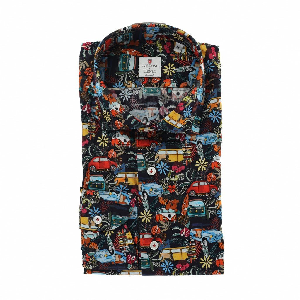 HENRY SARTORIAL X CORDONE Printed Shirt MULTI - Henry Bucks