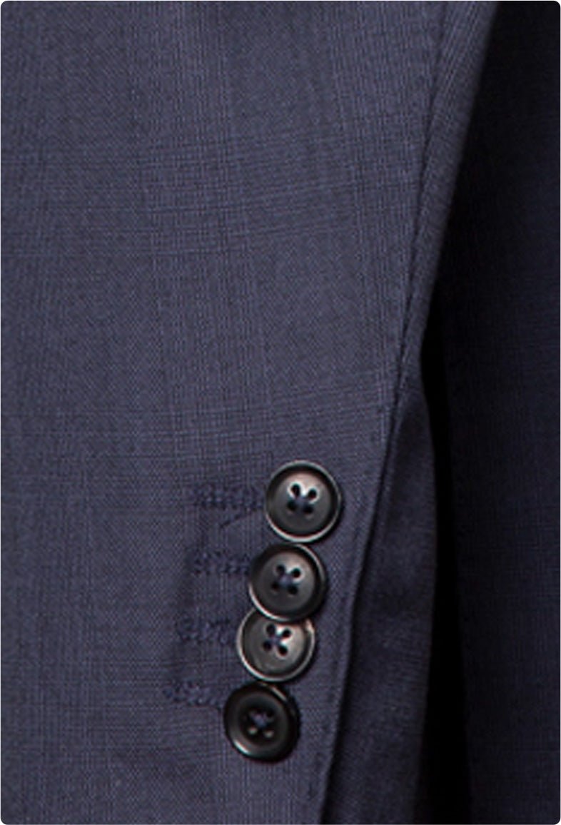 Henry Sartorial x Dormeuil Check Suit NAVY REG - Henry BucksSuits23AW230027 - NAVY - R - 48