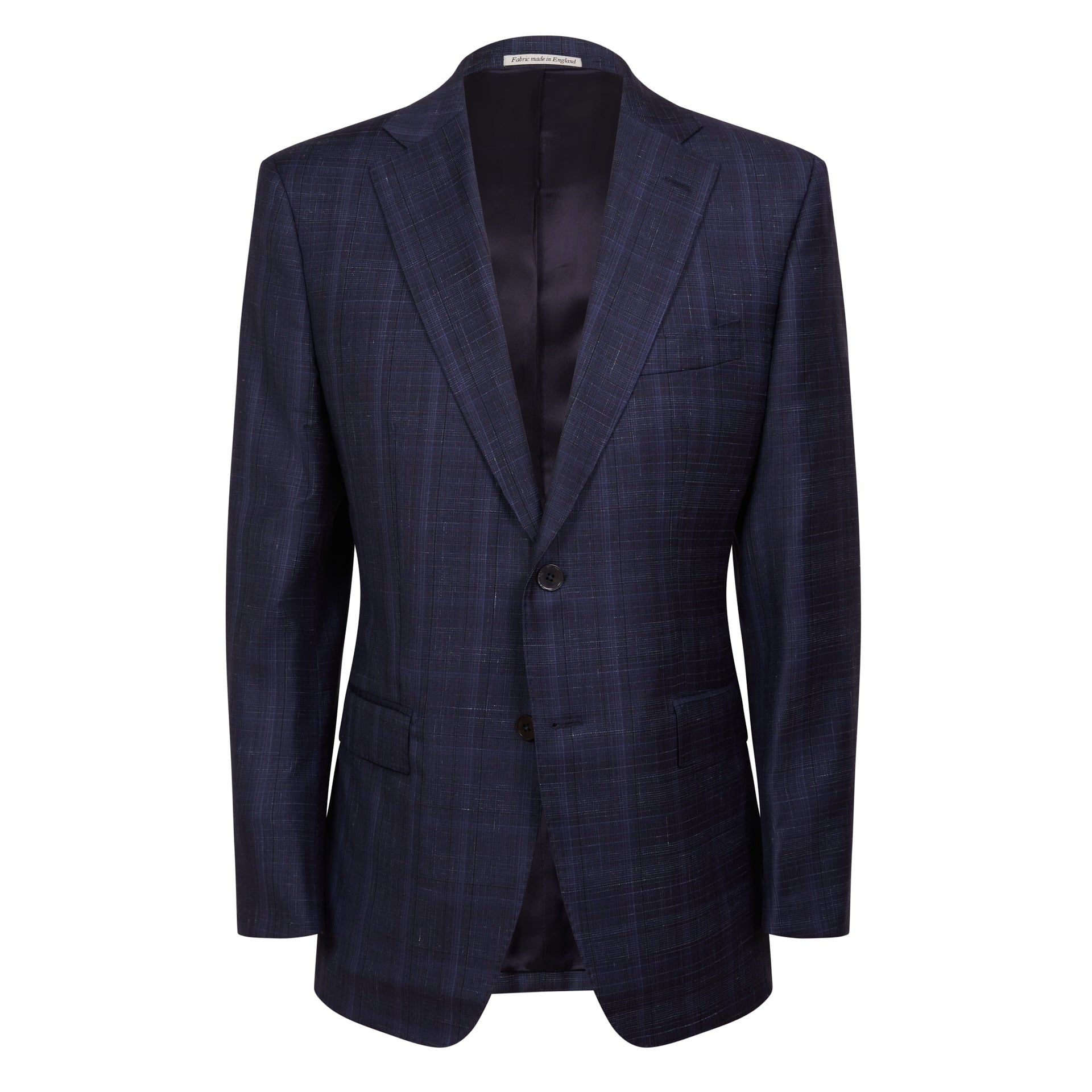 HENRY SARTORIAL X DORMEUIL Full Canvas Check Blazer Jacket NAVY REG - Henry BucksBlazers33SS220025 - NAVY - R - 48