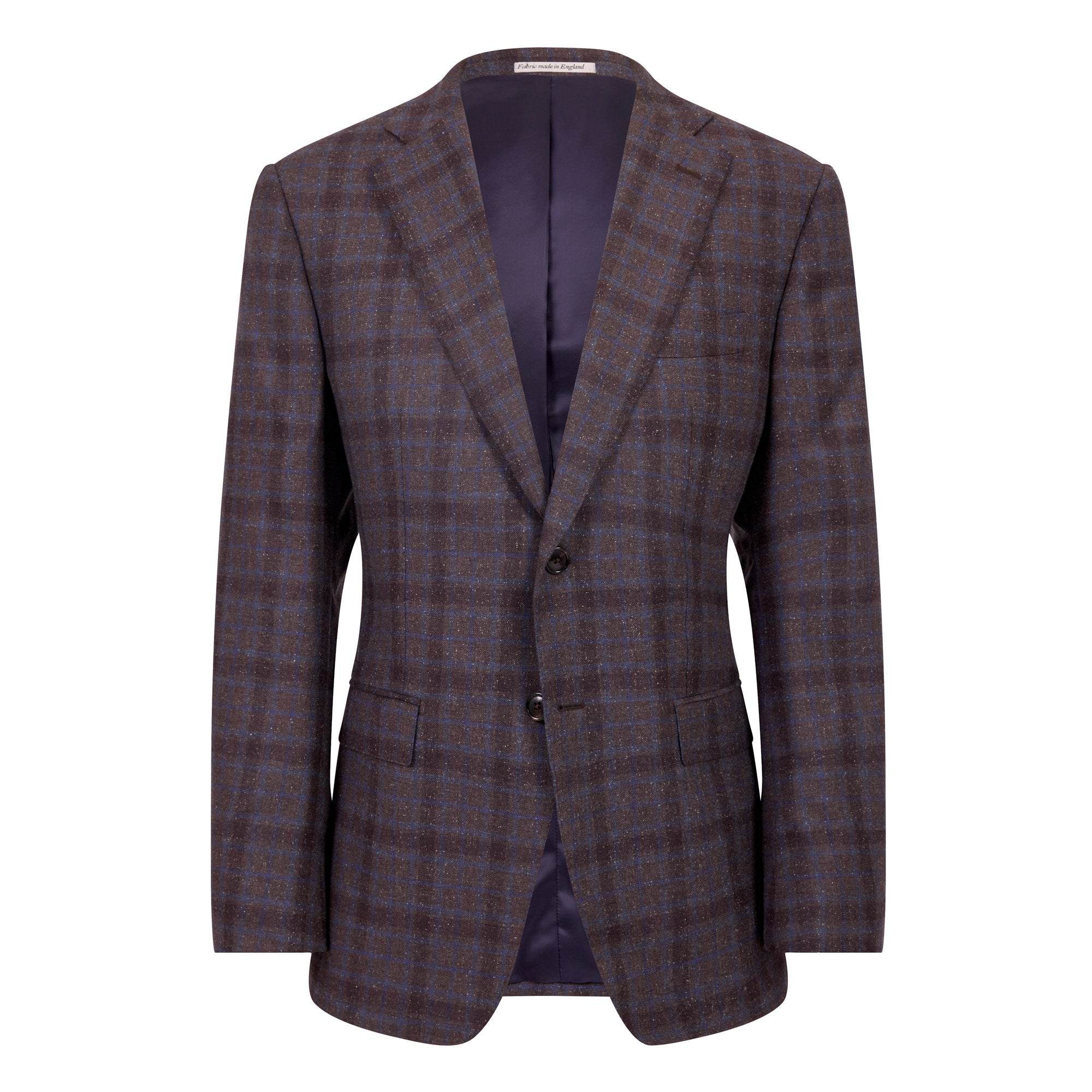 HENRY SARTORIAL X DORMEUIL Full Canvas Check Jacket BROWN/NAVY REG - Henry BucksBlazers33SS220019 - BRNNVY - R - 46