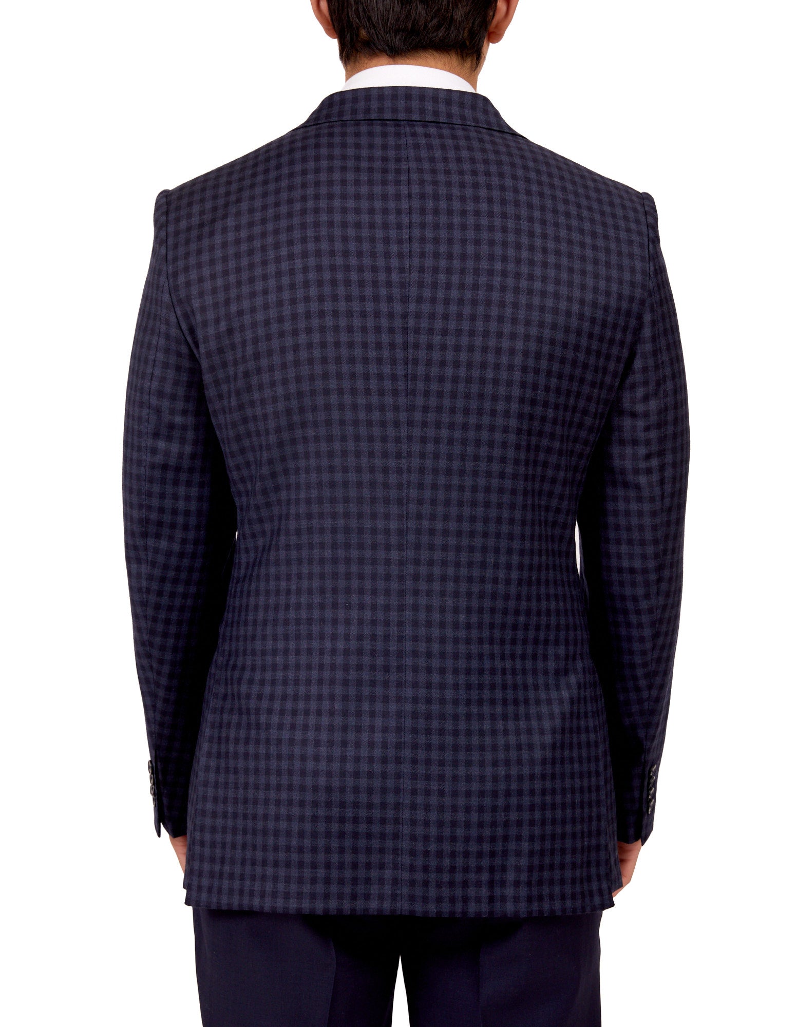 HENRY SARTORIAL X DORMEUIL Full Canvas Check Jacket NAVY MULTI REG - Henry BucksBlazers33SS220018 - NVYMLTI - R - 46