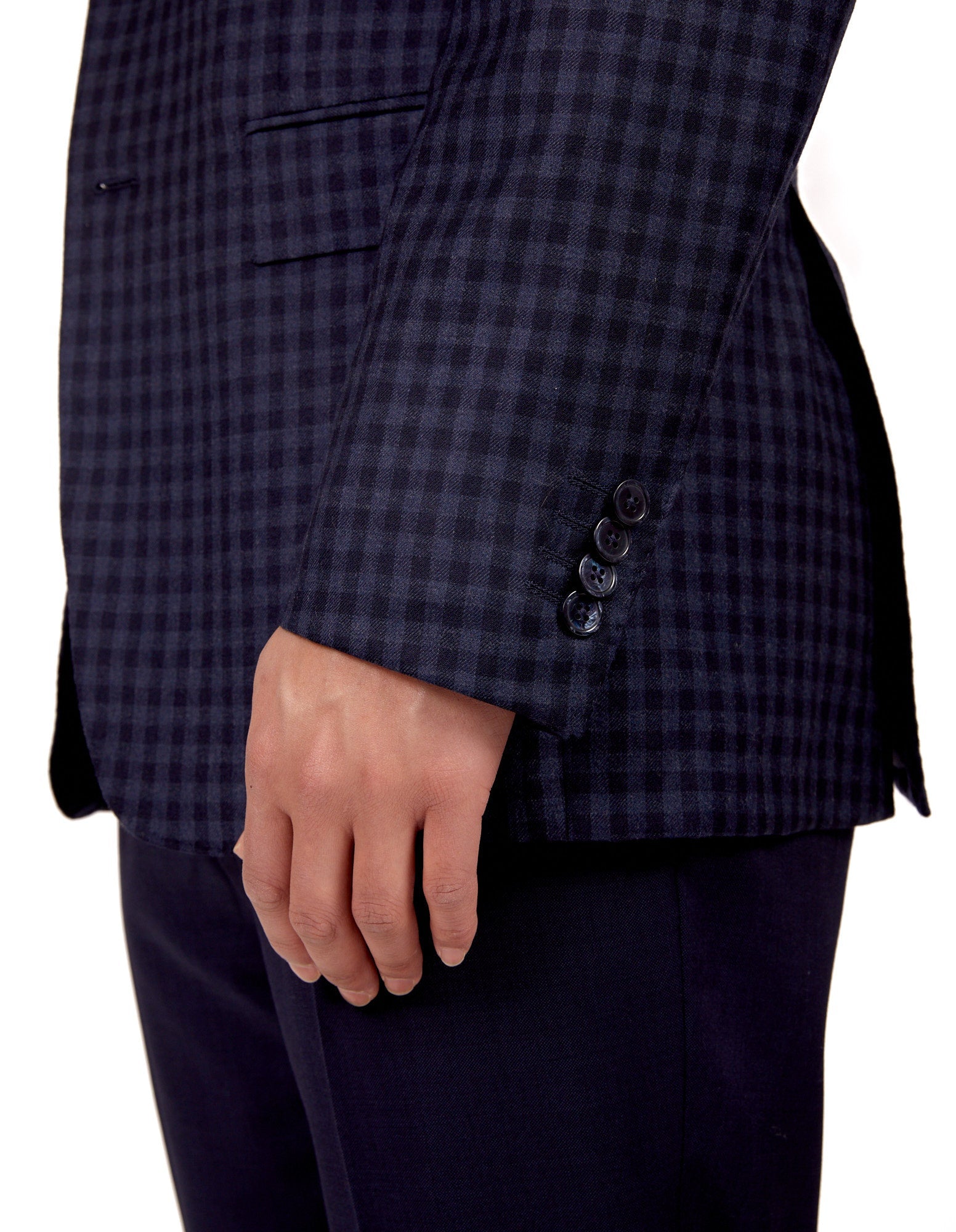 HENRY SARTORIAL X DORMEUIL Full Canvas Check Jacket NAVY MULTI REG - Henry BucksBlazers33SS220018 - NVYMLTI - R - 46