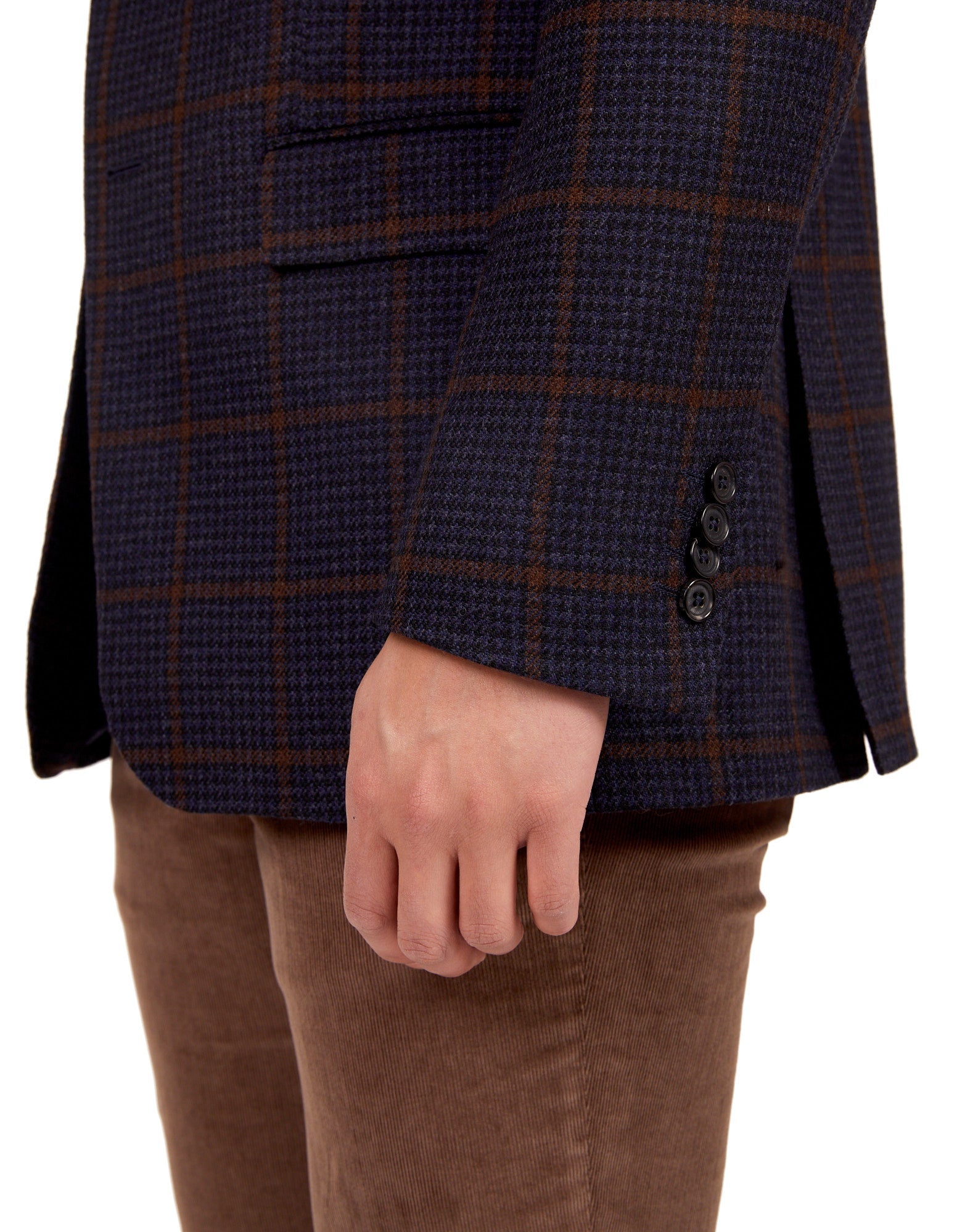 HENRY SARTORIAL X DORMEUIL Full Canvas Check Jacket NAVY REG - Henry BucksBlazers33SS220024 - NAVY - R - 46