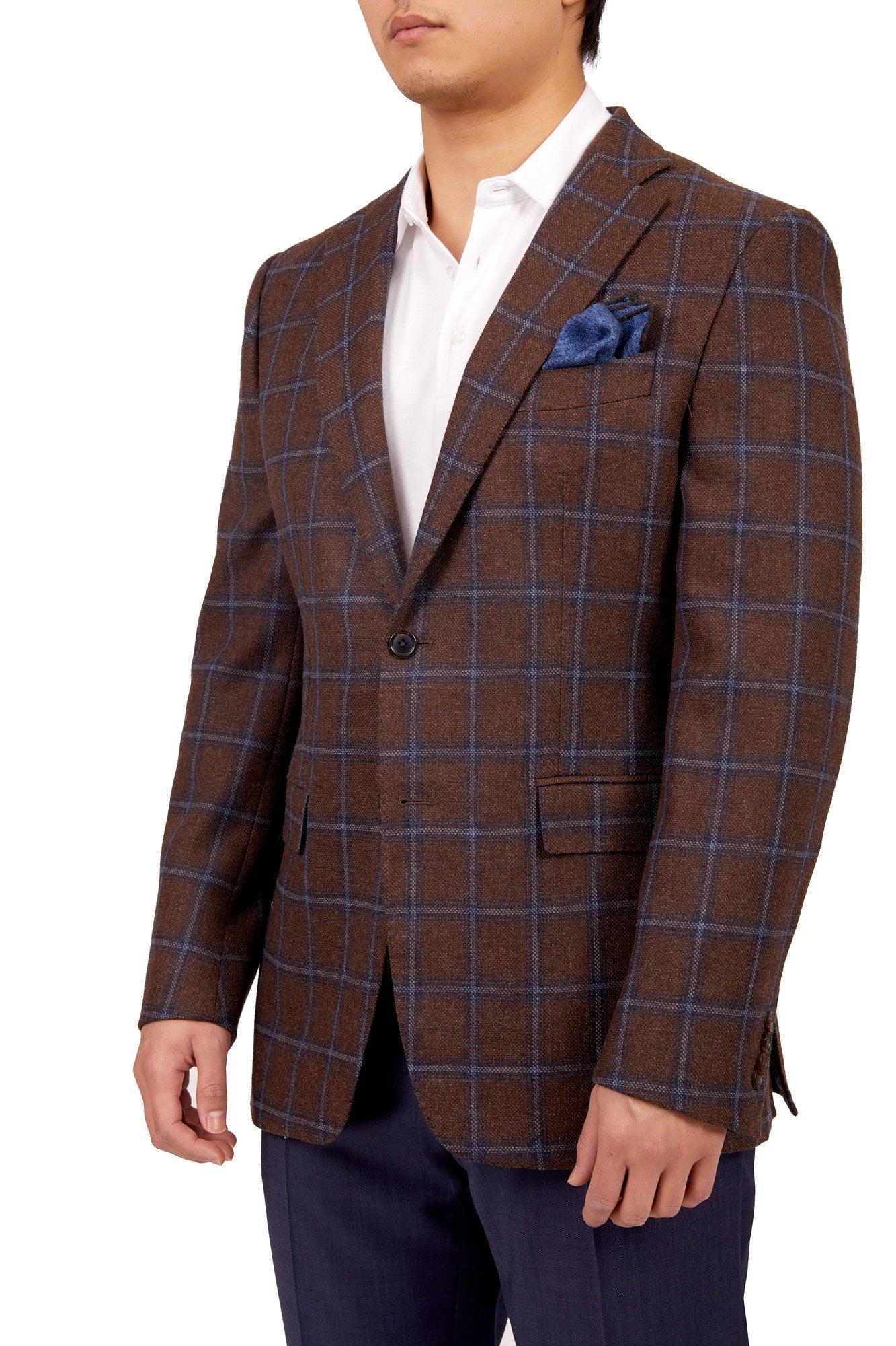 HENRY SARTORIAL X DORMEUIL Full Canvas Fancy Jacket BROWN REG - Henry BucksBlazers33SS220020 - BRWN - R - 46