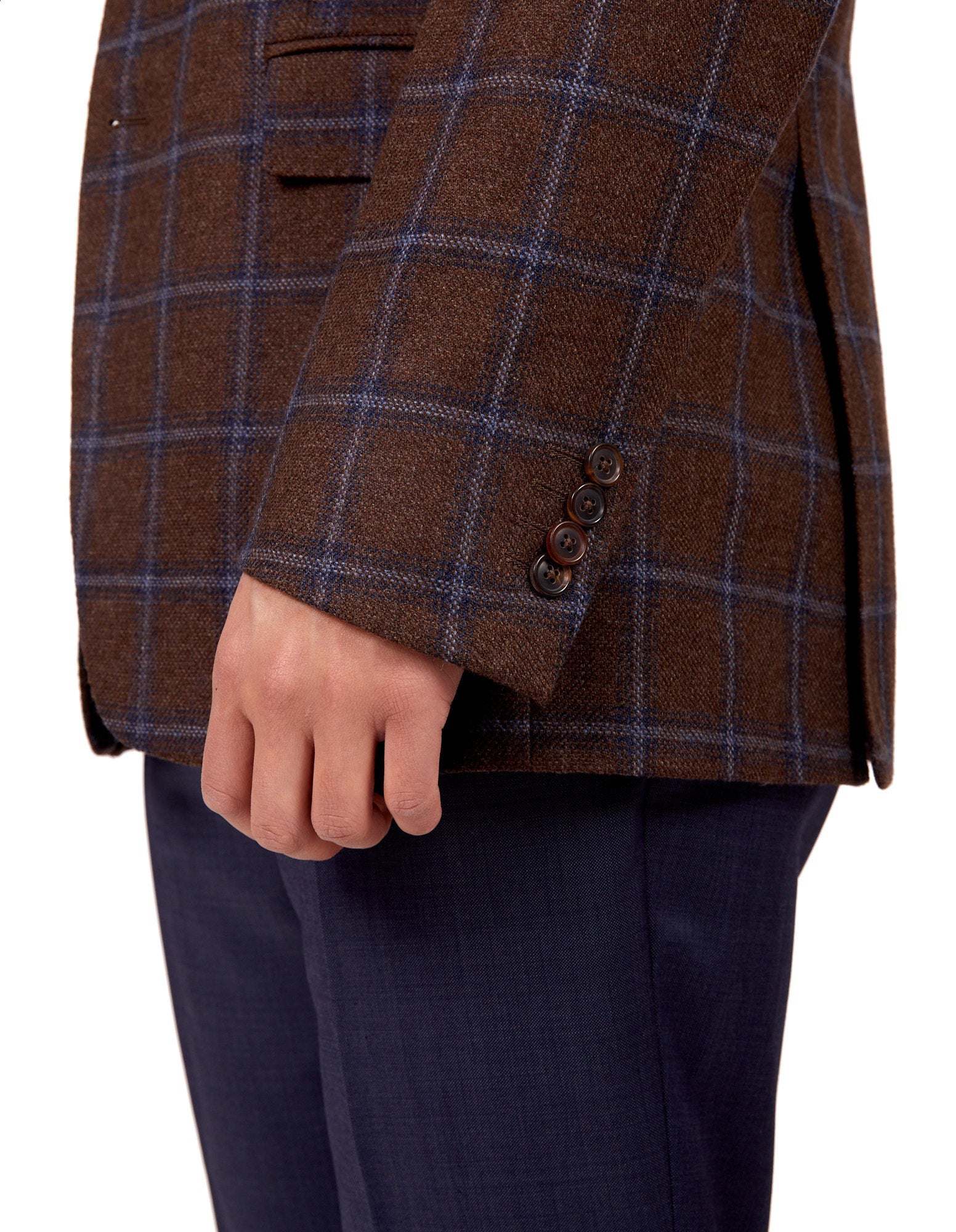 HENRY SARTORIAL X DORMEUIL Full Canvas Fancy Jacket BROWN REG - Henry BucksBlazers33SS220020 - BRWN - R - 46