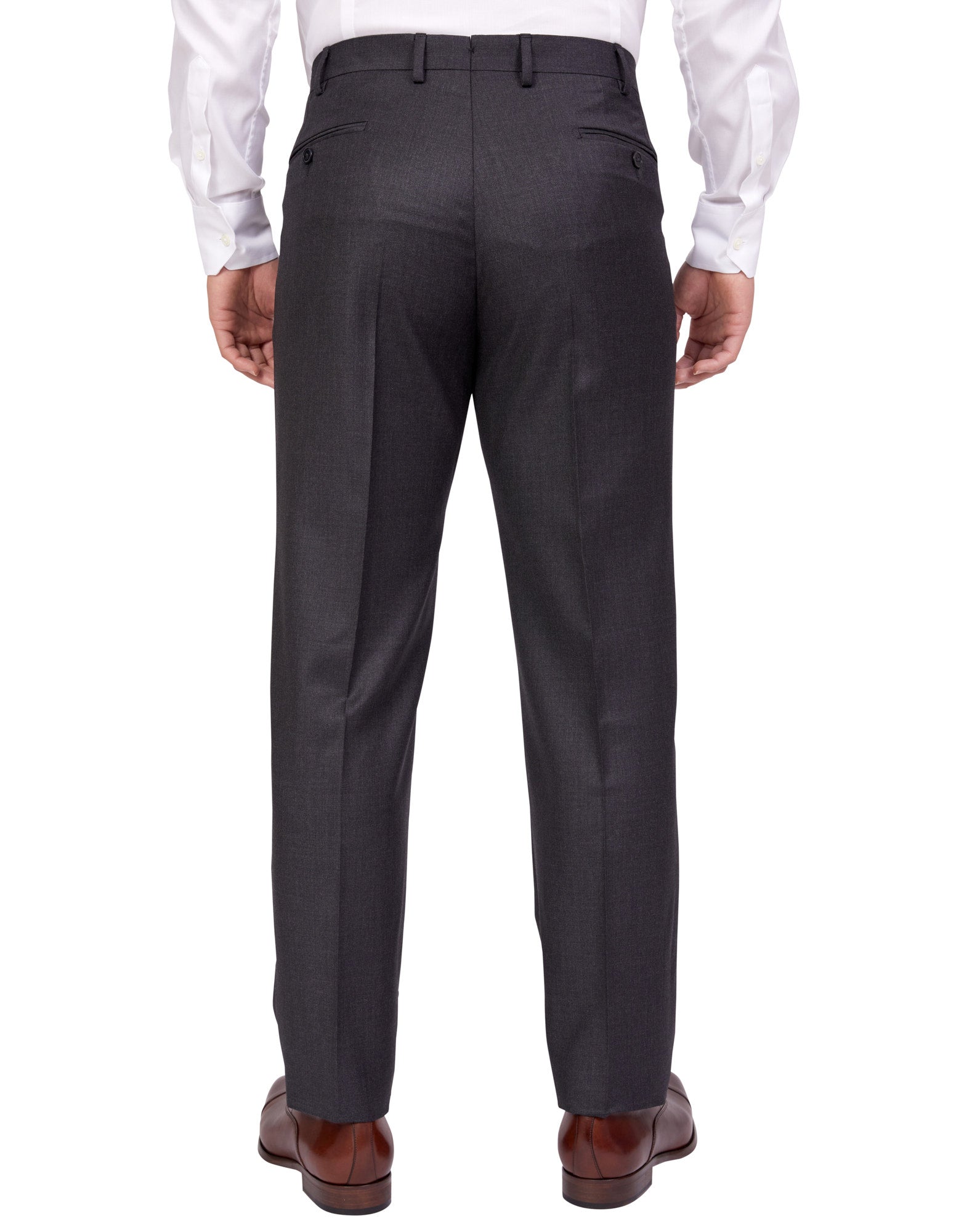 HENRY SARTORIAL X DORMEUIL Full Canvas Plain Suit CHARCOAL LG - Henry BucksSuits23BSRA024 - CHCL - L - 50
