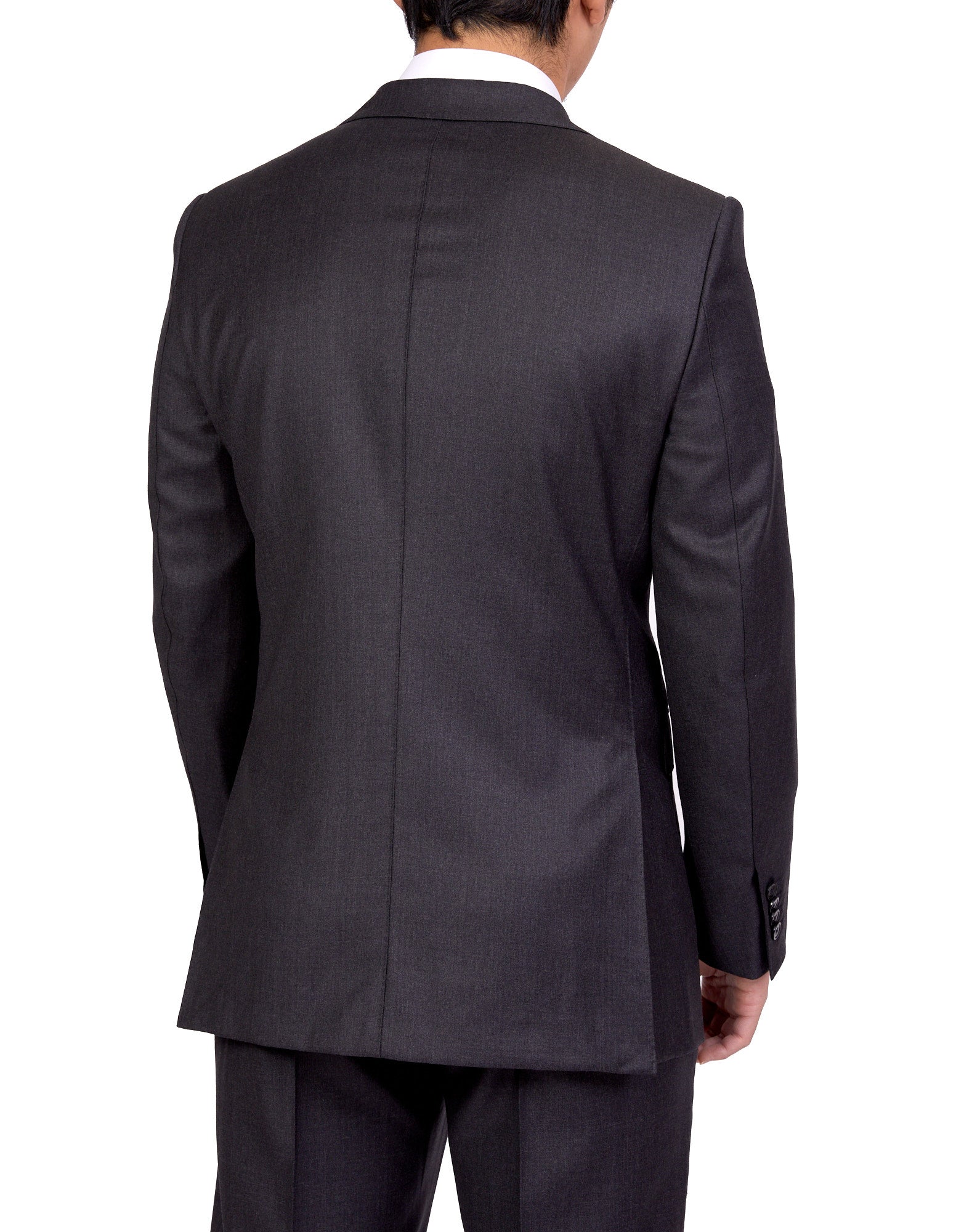 HENRY SARTORIAL X DORMEUIL Full Canvas Plain Suit CHARCOAL LG - Henry BucksSuits23BSRA024 - CHCL - L - 50