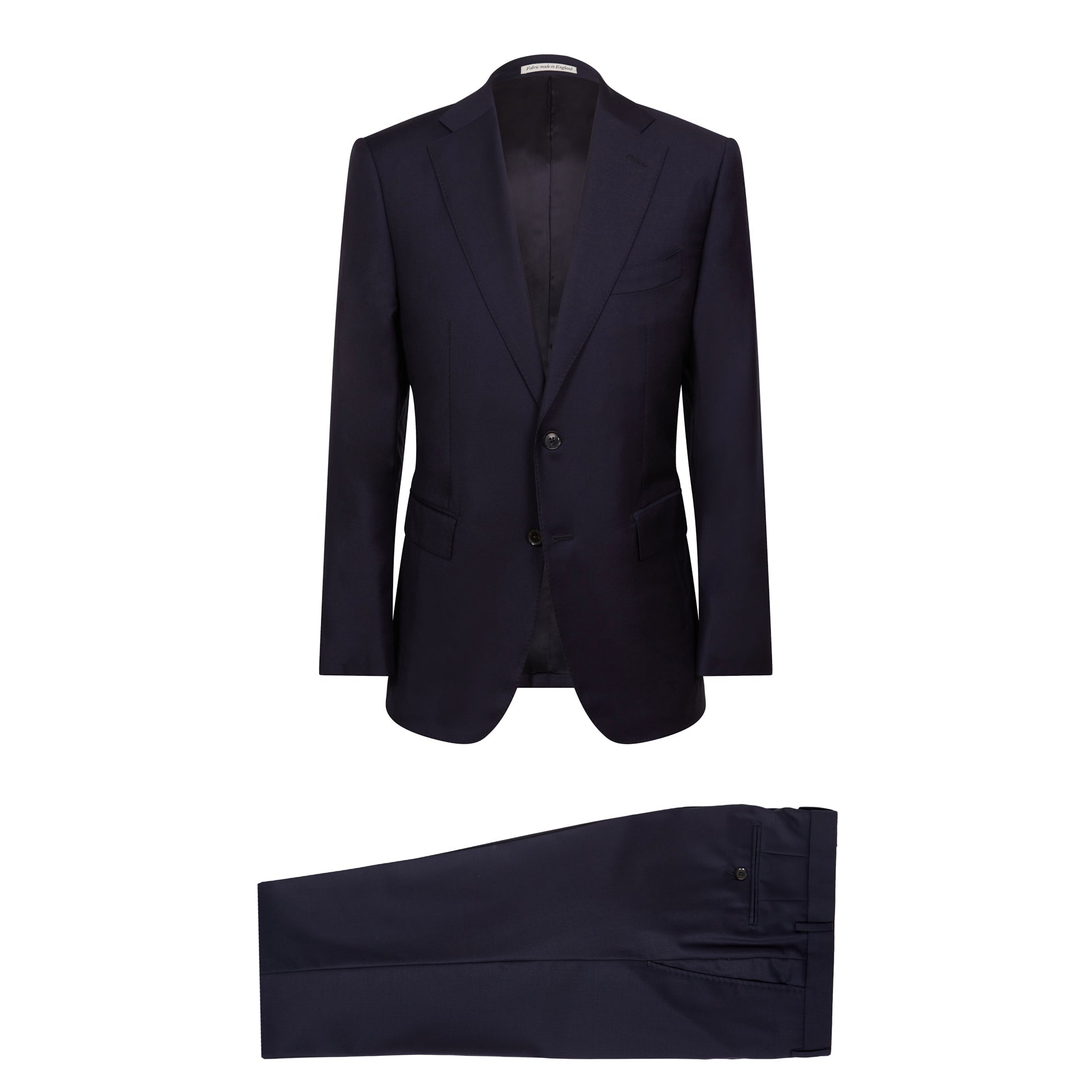 HENRY SARTORIAL X DORMEUIL Full Canvas Water Repellent Stretch Suit NAVY REG - Henry BucksSuits23SS220026 - NAVY - R - 48