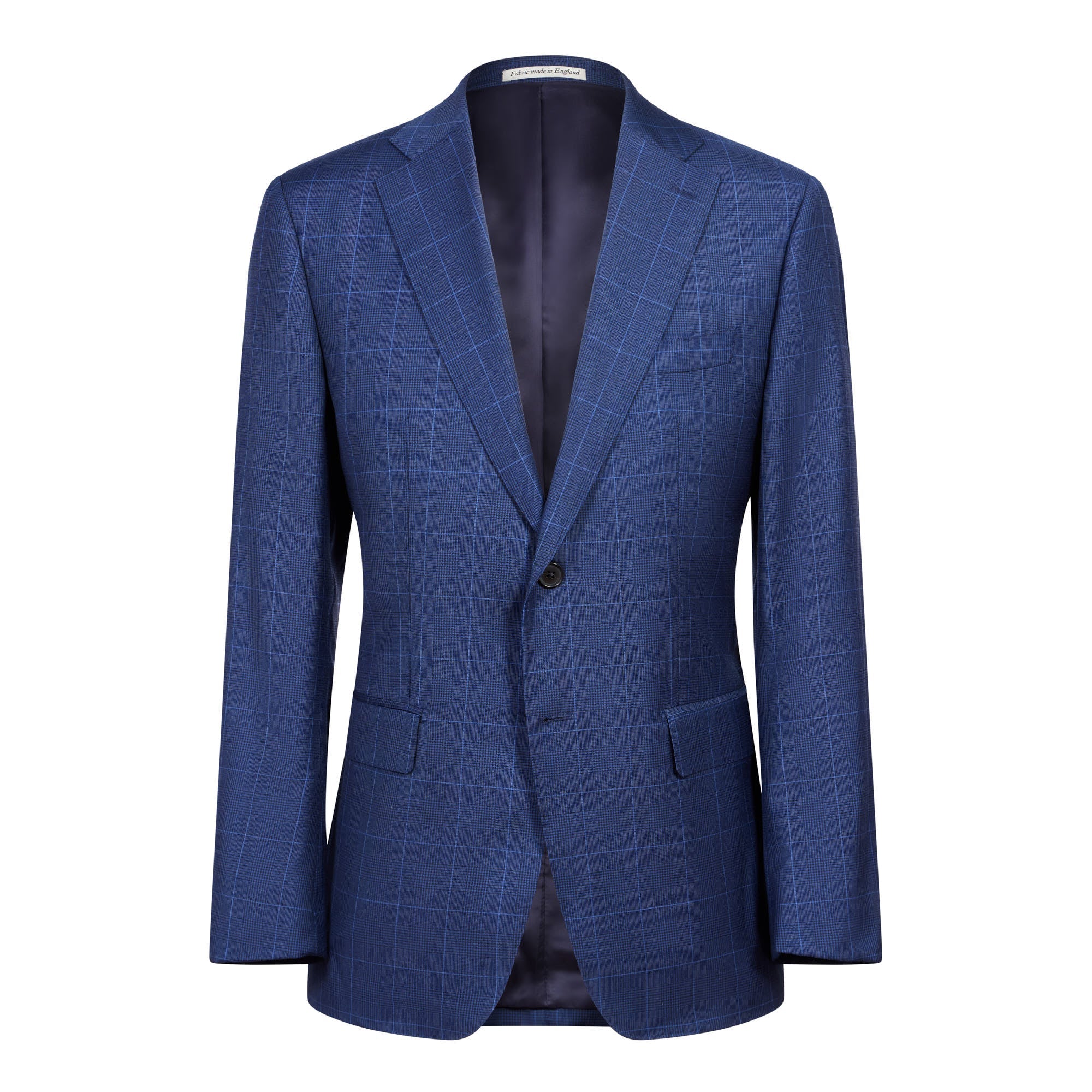 HENRY SARTORIAL X DORMEUIL Glen Check SUIT FC NAVY REG - Henry BucksSuits23SS230014 - NAVY - R - 48