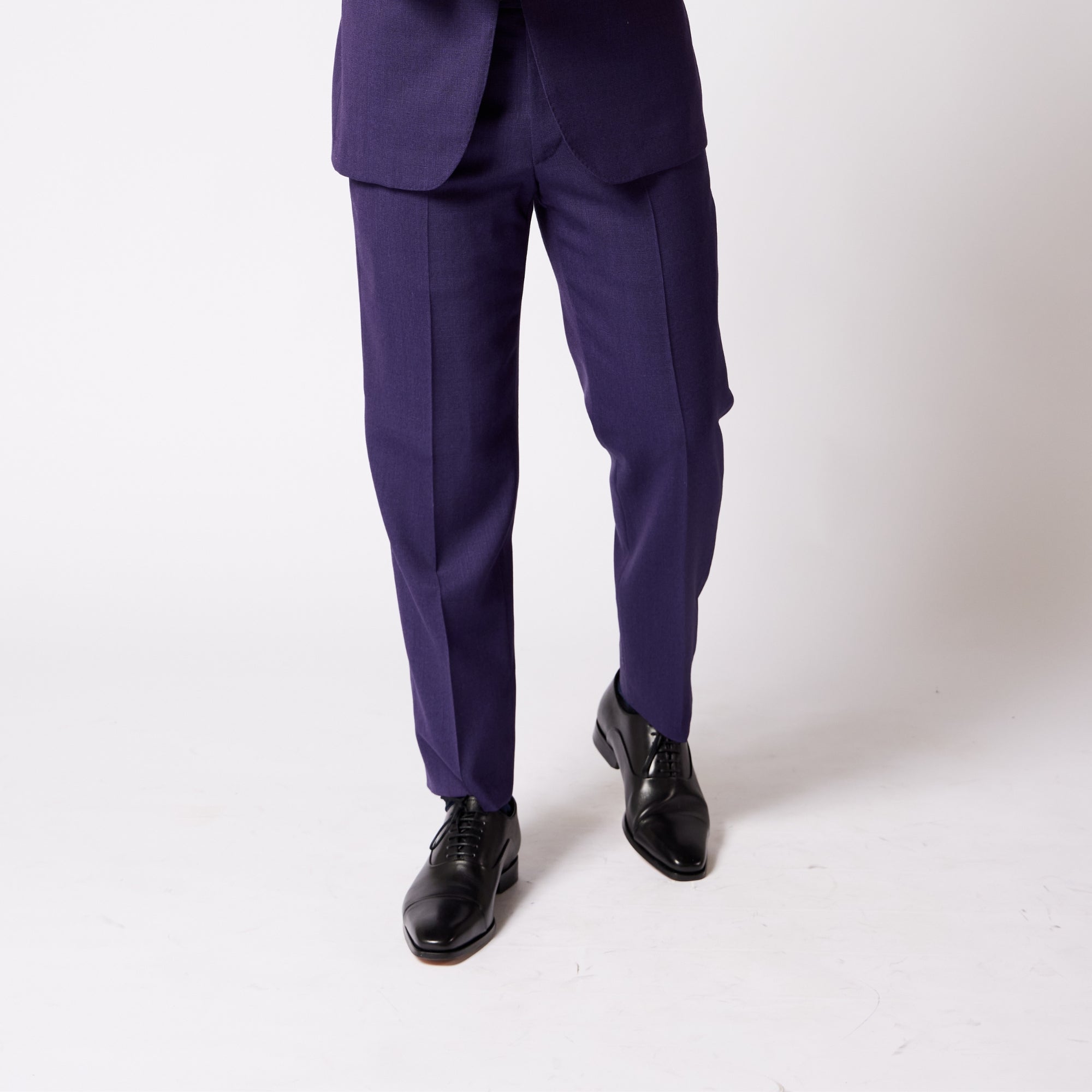 HENRY SARTORIAL x DORMEUIL Trouser BLUE/PURPLE REG - Henry BucksTROUSERS63AW240008 - BLUPPL - R - 48