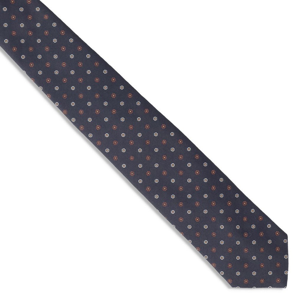 HENRY SARTORIAL X FLORENCE Floral Tie DARK NAVY - Henry Bucks