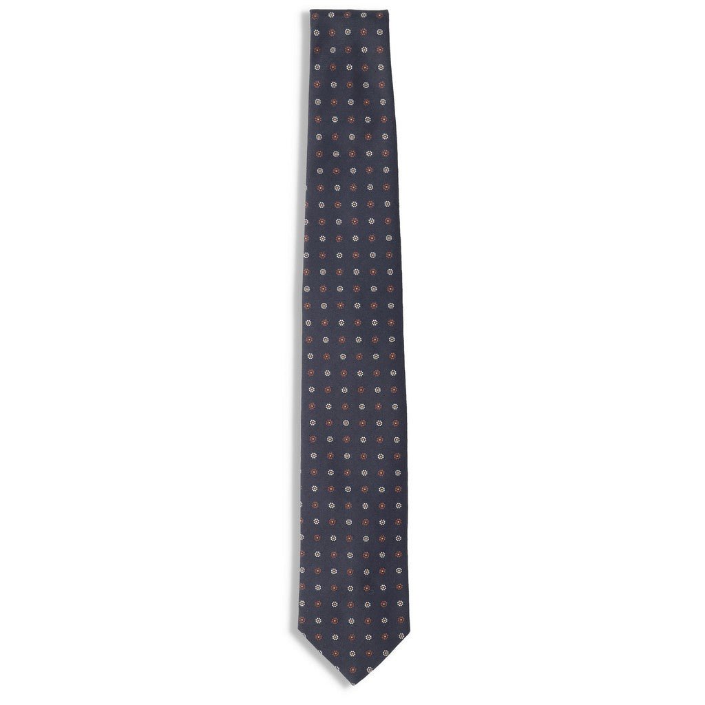 HENRY SARTORIAL X FLORENCE Floral Tie DARK NAVY - Henry Bucks