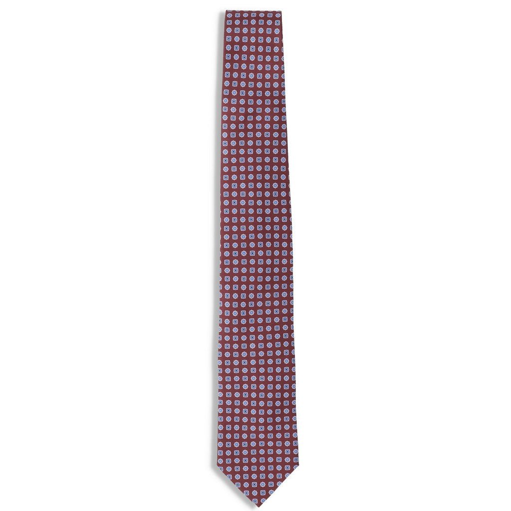 HENRY SARTORIAL X FLORENCE Silk Tie DARK RED - Henry Bucks