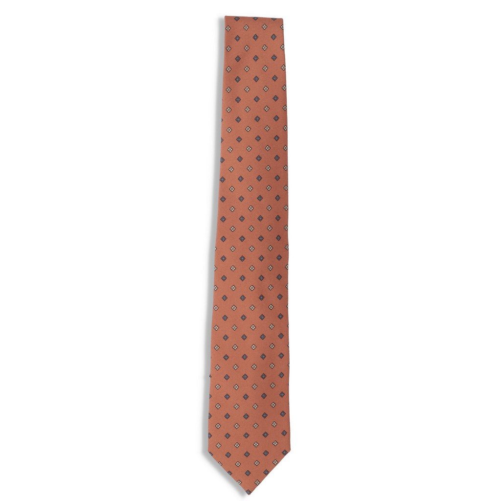 HENRY SARTORIAL X FLORENCE Silk Tie ORANGE - Henry Bucks