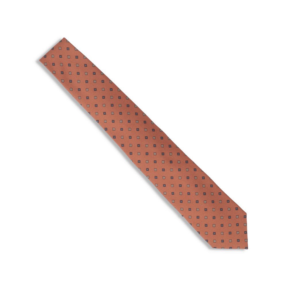 HENRY SARTORIAL X FLORENCE Silk Tie ORANGE - Henry Bucks
