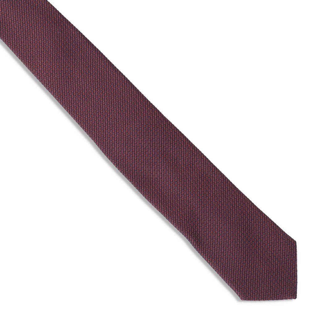 HENRY SARTORIAL X FLORENCE Solid Style Tie BURGUNDY - Henry Bucks