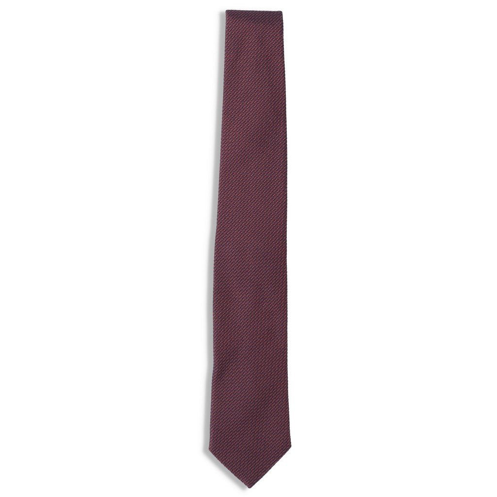 HENRY SARTORIAL X FLORENCE Solid Style Tie BURGUNDY - Henry Bucks