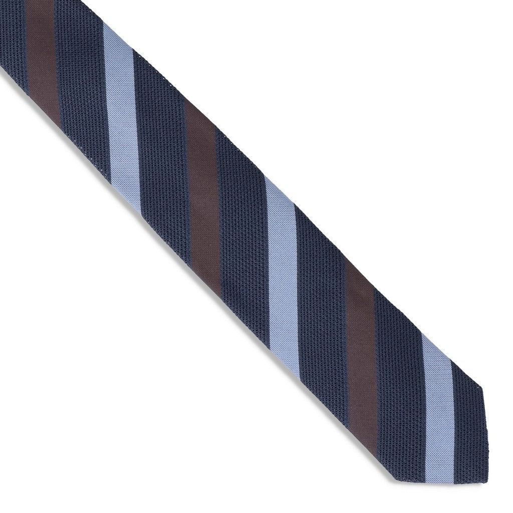 HENRY SARTORIAL X FLORENCE Striped Tie BLUE MULTI - Henry Bucks