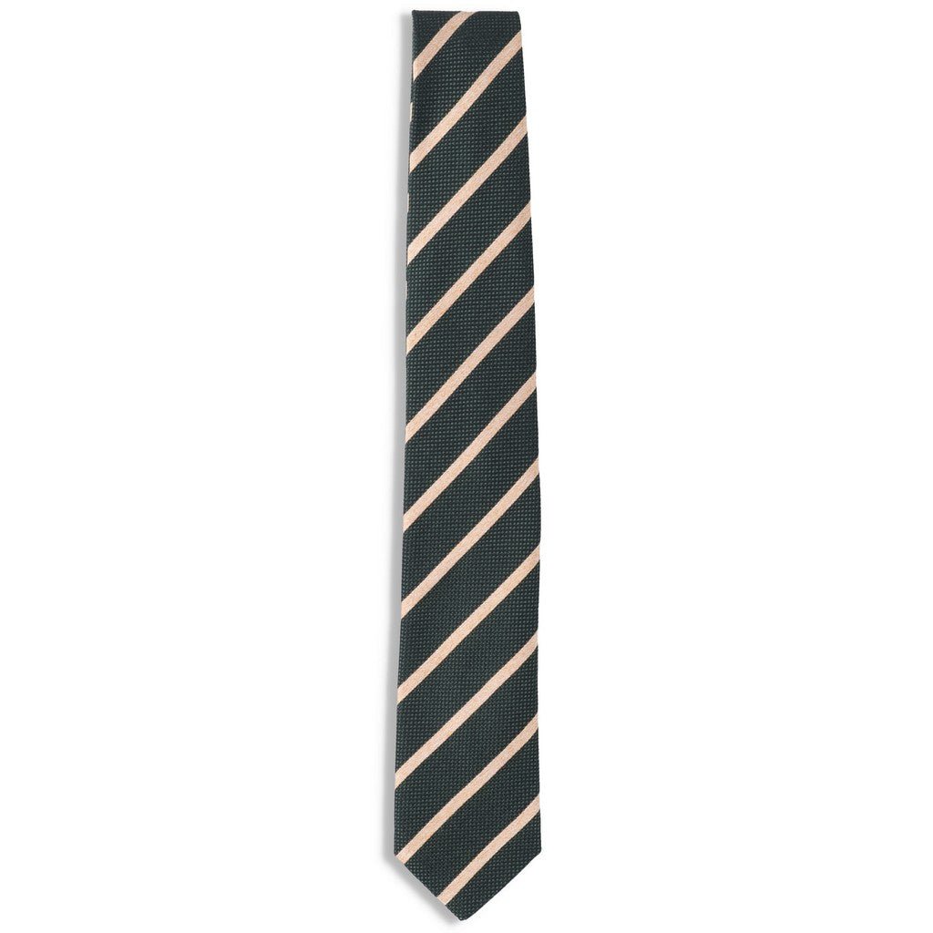 HENRY SARTORIAL X FLORENCE Striped Tie EMERALD - Henry Bucks