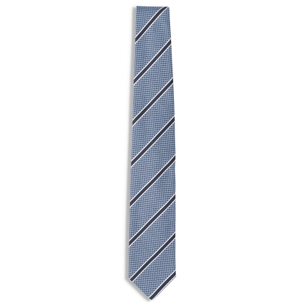 HENRY SARTORIAL X FLORENCE Striped Tie LIGHT BLUE - Henry Bucks
