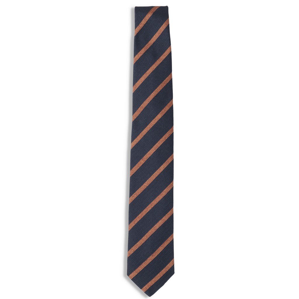 HENRY SARTORIAL X FLORENCE Striped Tie NAVY MULTI - Henry Bucks