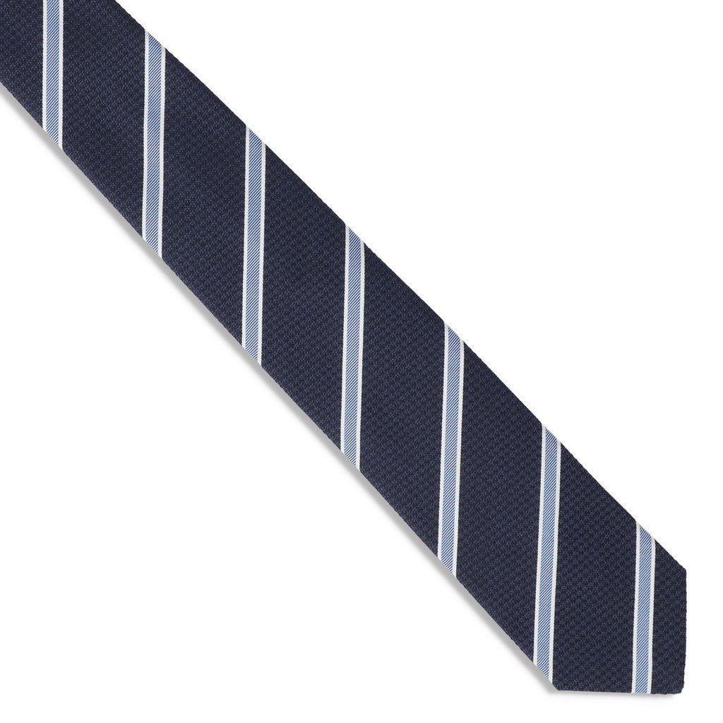 HENRY SARTORIAL X FLORENCE Striped Tie NAVY - Henry Bucks