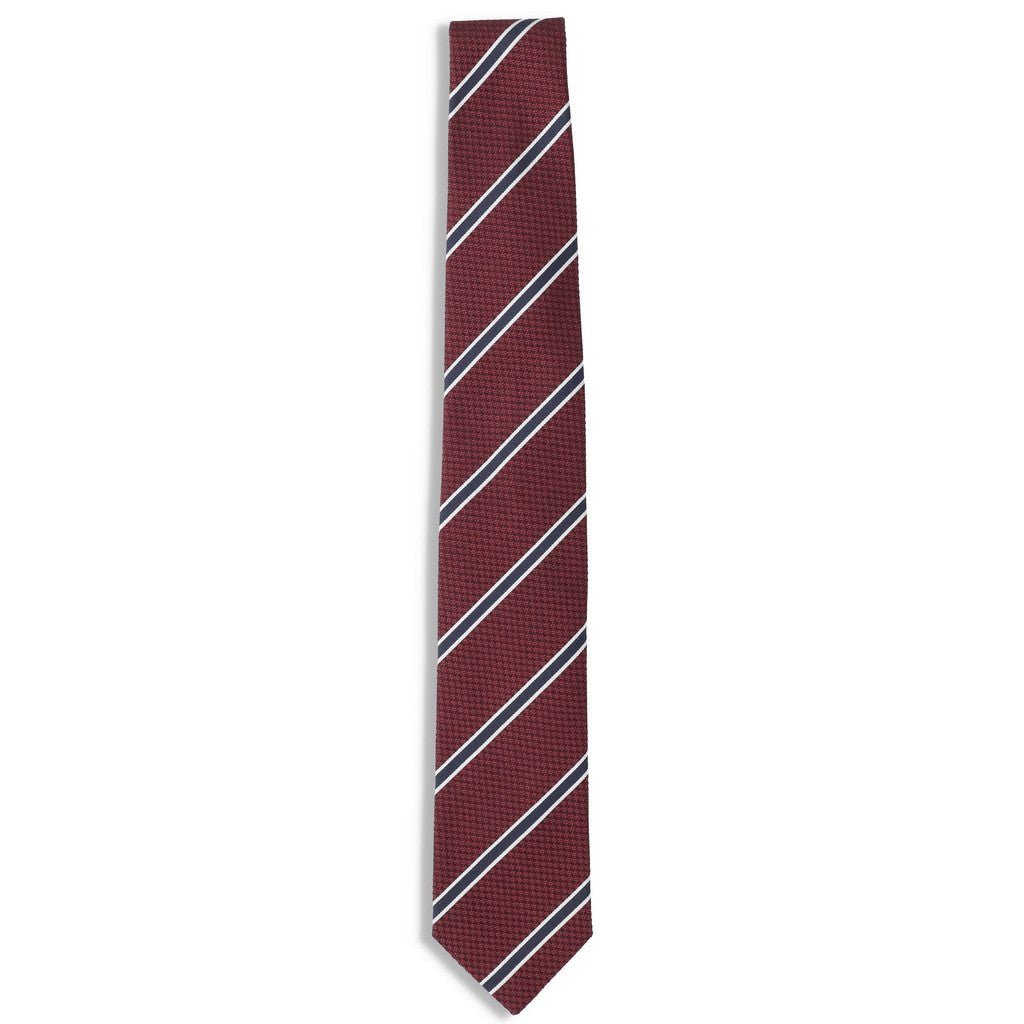 HENRY SARTORIAL X FLORENCE Striped Tie RED - Henry Bucks