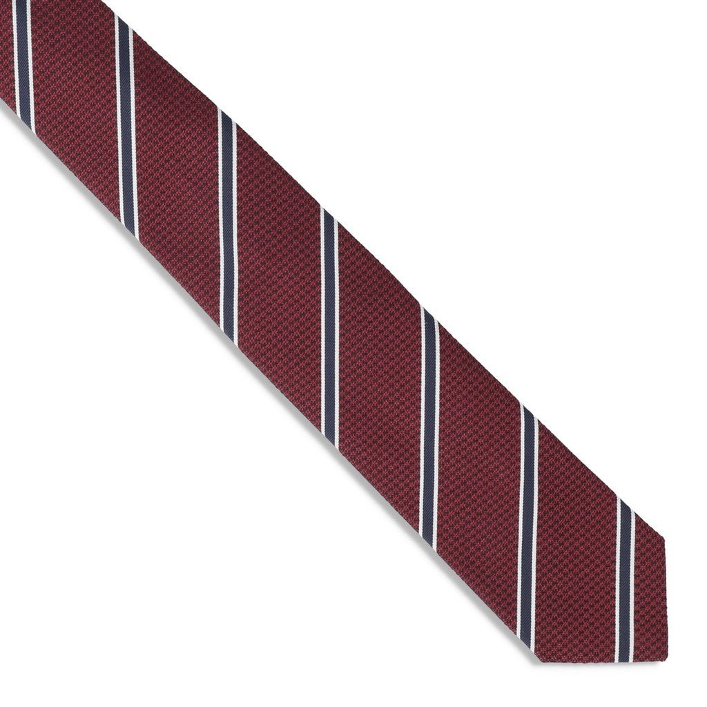 HENRY SARTORIAL X FLORENCE Striped Tie RED - Henry Bucks