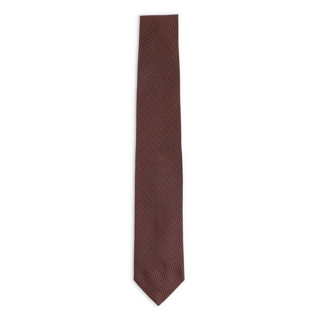 HENRY SARTORIAL x FLORENCE STYLE Plain Tie CHOCOLATE - Henry Bucks