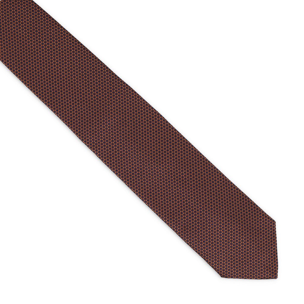 HENRY SARTORIAL x FLORENCE STYLE Plain Tie CHOCOLATE - Henry Bucks