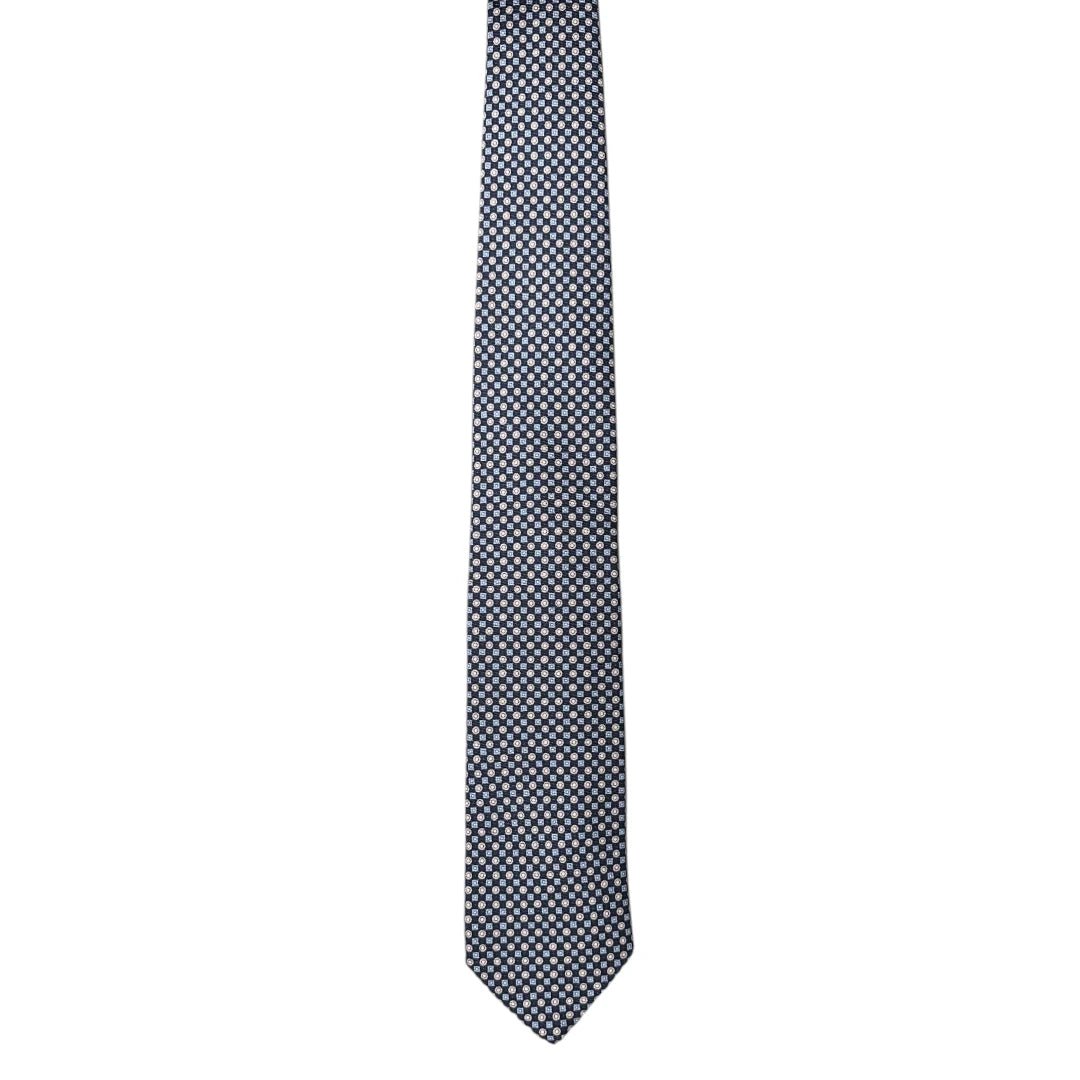 HENRY SARTORIAL X FLORENCE STYLE Saglione Silk Tie NAVY - Henry Bucks