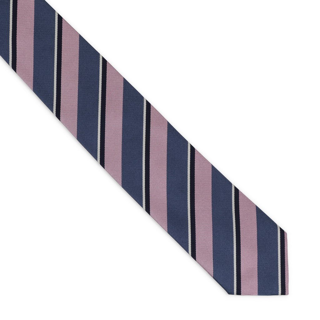 HENRY SARTORIAL x FLORENCE STYLE Stripe Plain Tie PINK - Henry Bucks
