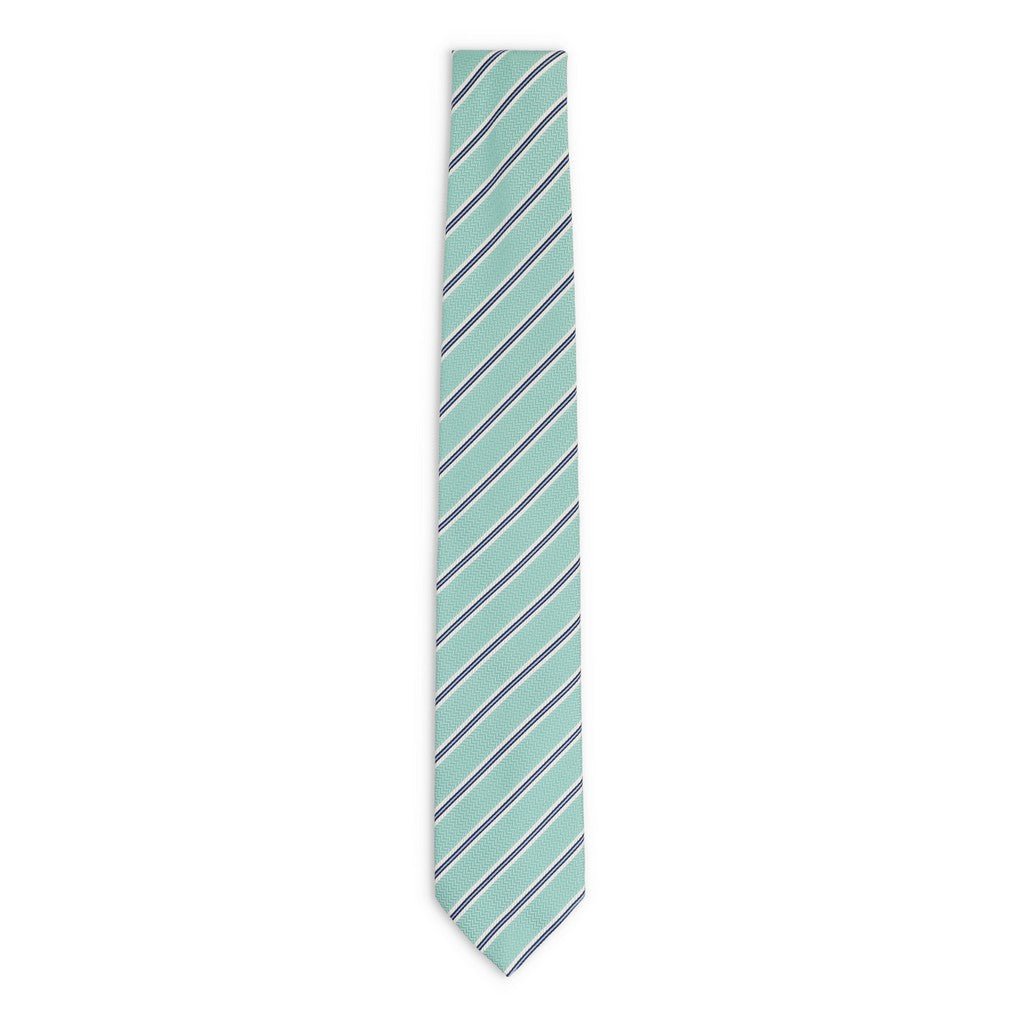 HENRY SARTORIAL x FLORENCE STYLE Stripe Tie AQUA - Henry Bucks