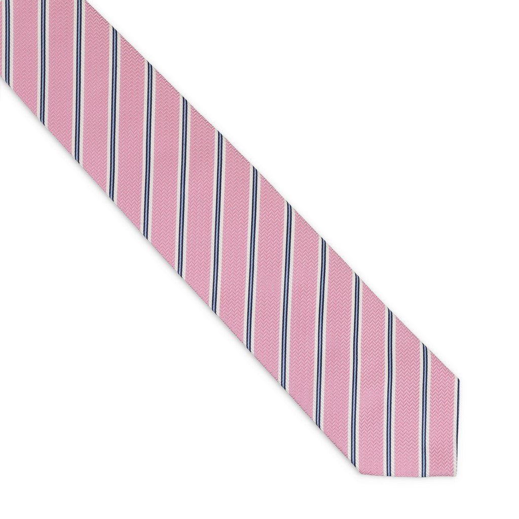 HENRY SARTORIAL x FLORENCE STYLE Stripe Tie PINK - Henry Bucks