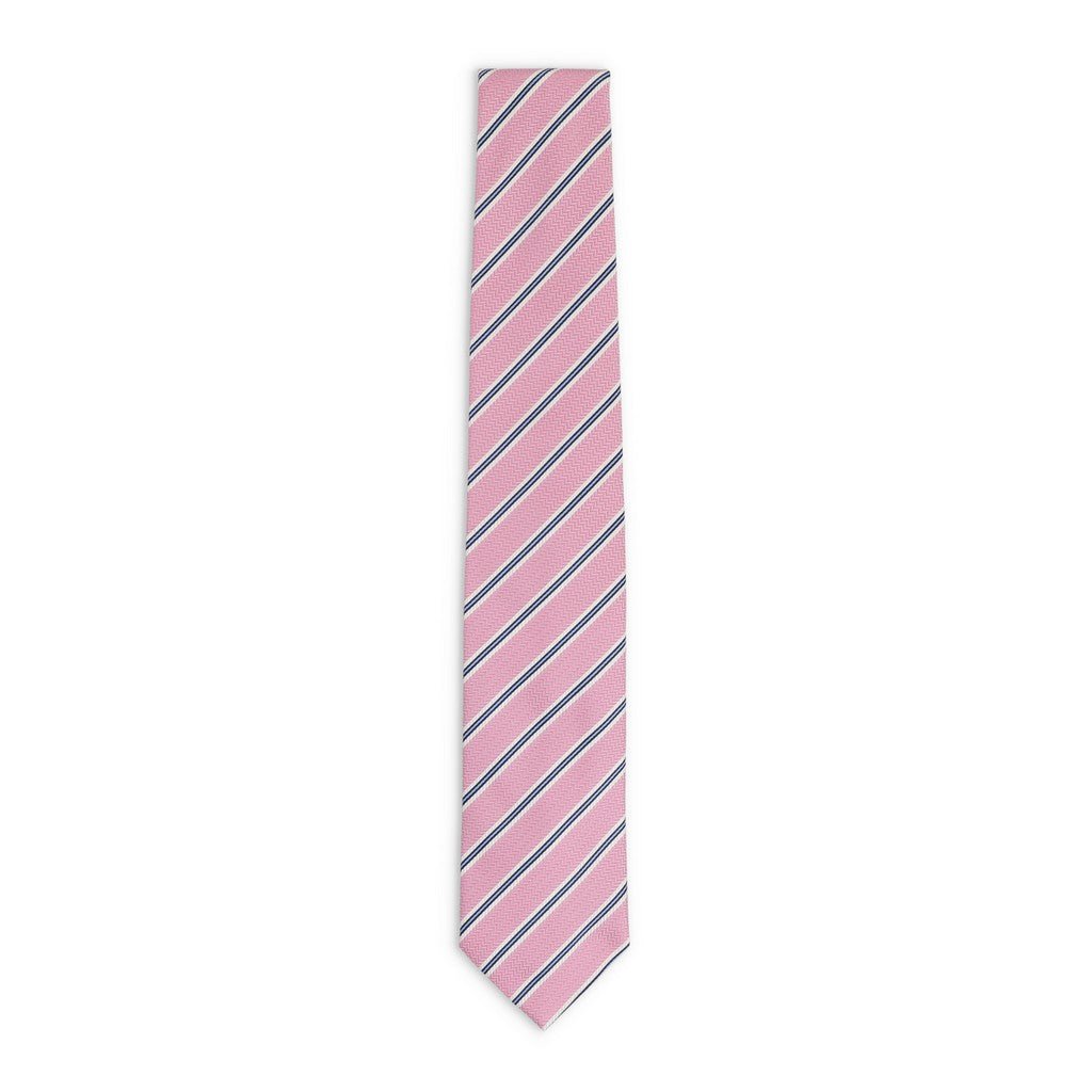 HENRY SARTORIAL x FLORENCE STYLE Stripe Tie PINK - Henry Bucks