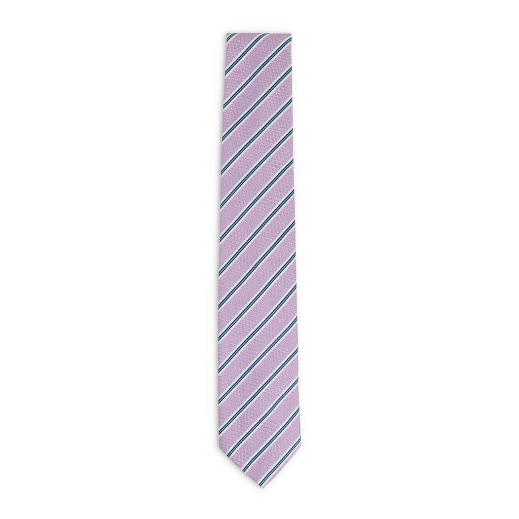 HENRY SARTORIAL x FLORENCE STYLE Stripe Tie PURPLE - Henry Bucks