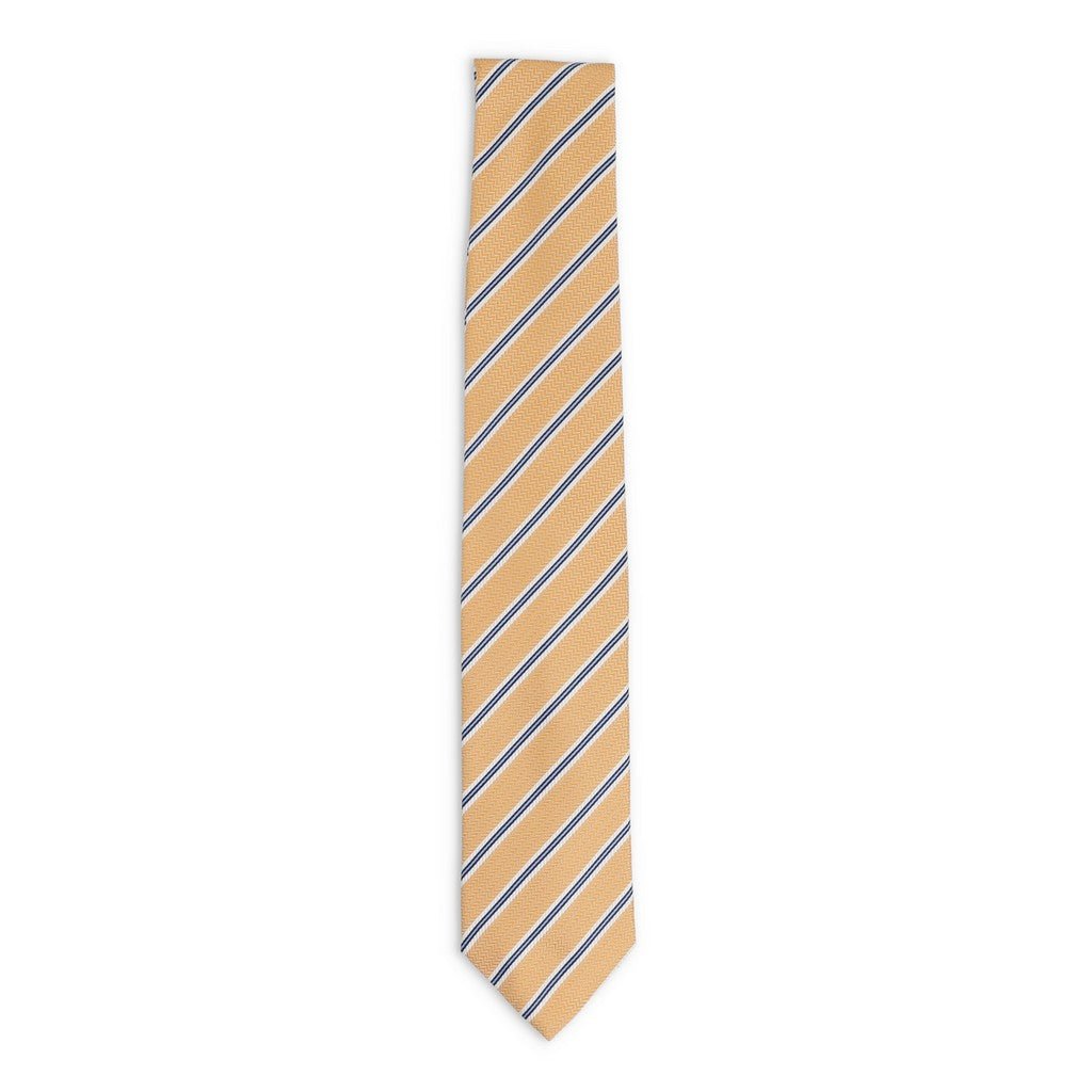 HENRY SARTORIAL x FLORENCE STYLE Stripe Tie YELLOW - Henry Bucks