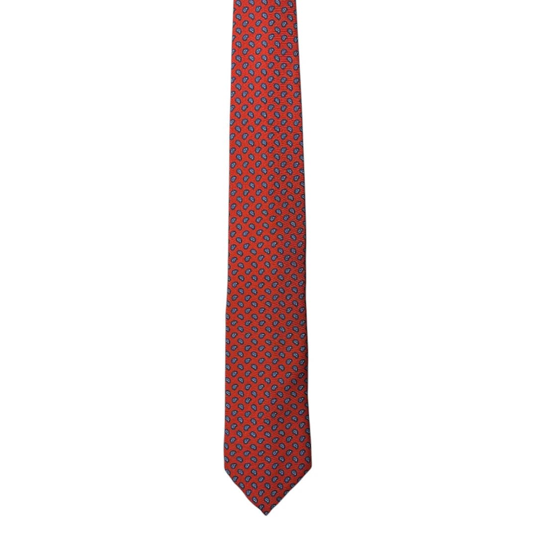 HENRY SARTORIAL X FLORENCE STYLE Twill Small Paisley Tie RED - Henry Bucks