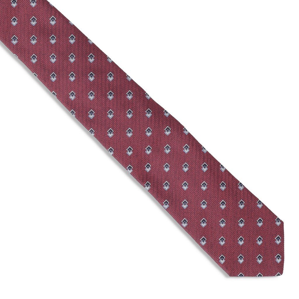 HENRY SARTORIAL X FLORENCE Woven Tie BURGUNDY - Henry Bucks