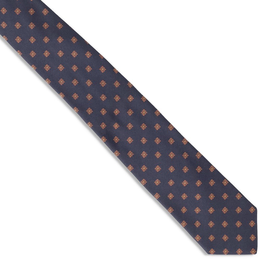 HENRY SARTORIAL X FLORENCE Woven Tie NAVY - Henry Bucks