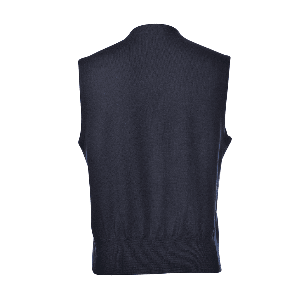 HENRY SARTORIAL X GRAN SASSO Wool Buttoned Waistcoat NAVY (*Preorder) - Henry Bucks