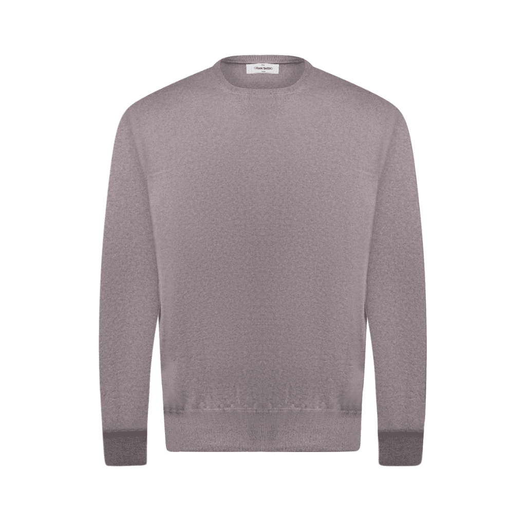 HENRY SARTORIAL X GRAN SASSO Wool Classic Fit Crew Knit GREY (*Preorder) - Henry Bucks