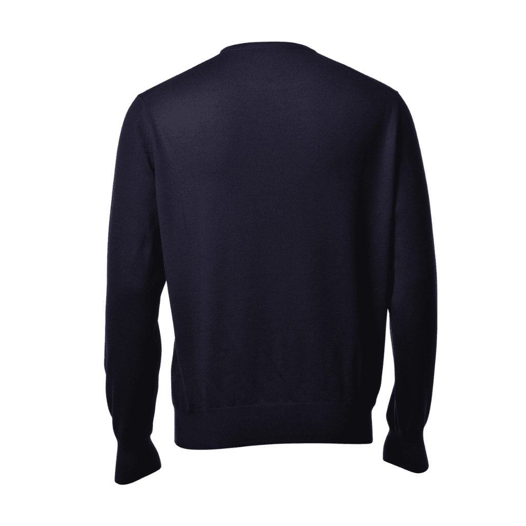 HENRY SARTORIAL X GRAN SASSO Wool Classic Fit Crew Knit NAVY (*Preorder) - Henry Bucks