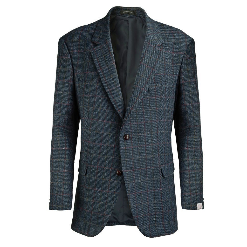 HENRY SARTORIAL X HARRIS TWEED Classic Blazer BLUE REG - Henry Bucks